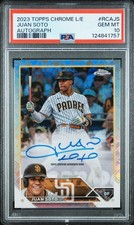 2023 TOPPS CHROME LOGOFRACTOR EDITION JUAN SOTO REFRACTOR AUTOGRAPH AUTO PSA 10