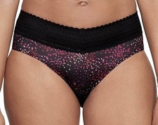 WARNERS No Pinching No Problems Lace Black Leaves Hipster Panty Womens S M XL 2X