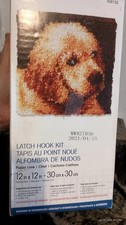 Wonderart Latch Hook Kit Puppy Golden Retriever Dog With Hook No Instructions