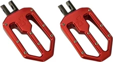 Pro-One Performance Moto V1 Billet Footpeg - Red Motorcycle Street Bike 500752R
