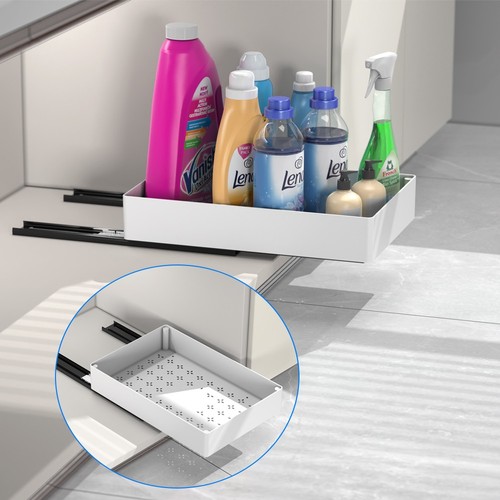 3pcs Cabinet Roll Out Tray Pull Out Drawer, Kitchen Organizer Box, Pullout Tray - Picture 19 of 24