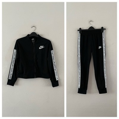 NIKE MÄDCHEN NSW TRIKOT TRAININGSANZUG - L - SCHWARZ - KINDER