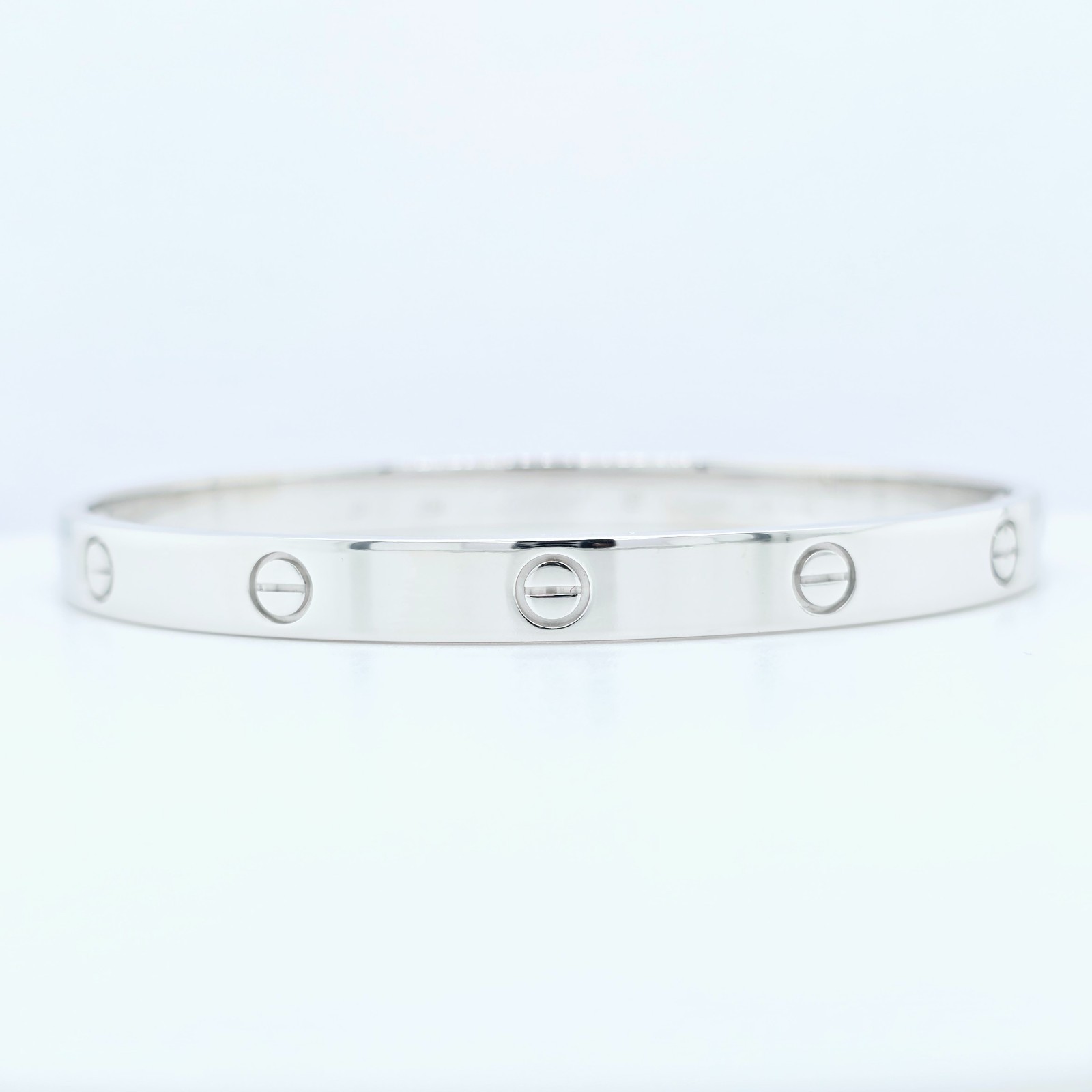 Cartier Love Bracelet, Classic Model, 18ct White Gold, Size 20, Box & Papers