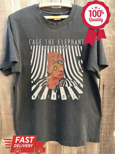 Cage The Elephant Band Charcoal Short Sleeve Cotton T shirt Men Women S-5XL AR37