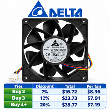 Bitmain Antminer 6300 RPM 1.5A Fan A3 D3 D5 DR3 DR5 K5 R4 V9 X3