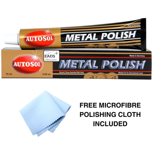 Autosol Metal Polish 75ml 100g Tube Chrome Alloy Steel Brass Restorer Cleaner AU