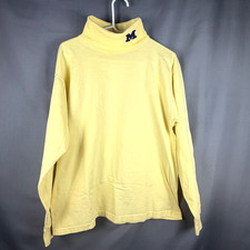 Vintage University of Michigan Wolverines Turtleneck XL USA Made Identity Tag
