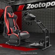 Zootopo G923 Racing Sim Cockpit with Seat Fit Logitech G29 G920 Thrustmaster