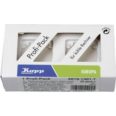 Kopp 401913017 2 Way Roof Frame Europe Arctic White, Matte 5pcs