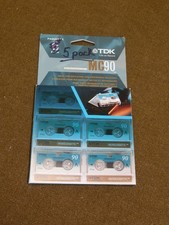 FIVE - TDK MC90 Microcassette New Blank Tapes 5 