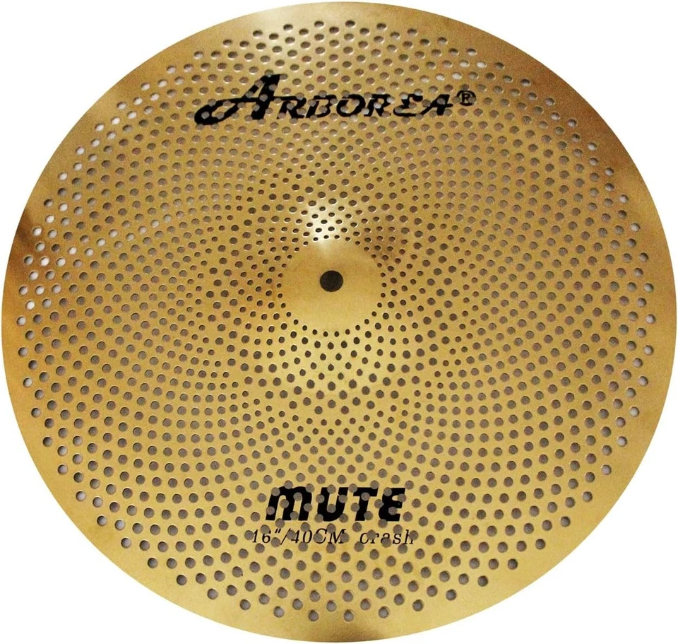 Premium 16" Mute Crash Cymbal - Perfect for Practicing without Disturbance - Image 3 of 4