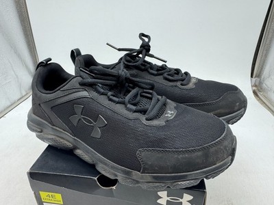 Under Armour Charged Assert 9 Sneaker Men's Black Running Shoes - 8.5 EXTRA WIDE