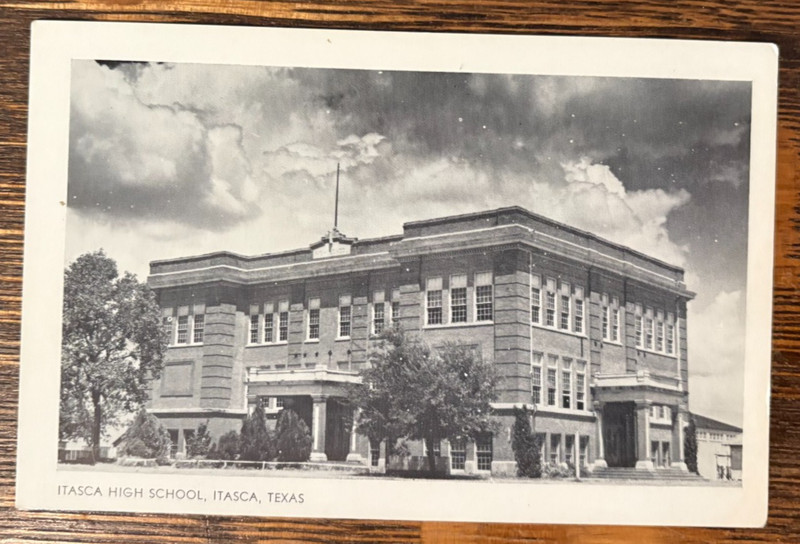 Vintage Postcard Itasca Texas High School