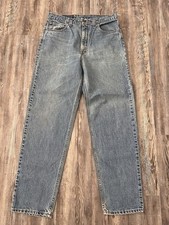 VTG Levis Jeans Mens 36x34 Blue 550 Relaxed Fit Straight 90s Made In USA Denim