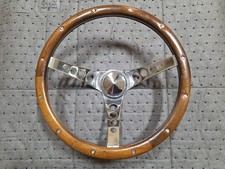 Vintage 1960s 1970s Superior Performance The 500 Wood Steering Wheel 13.5