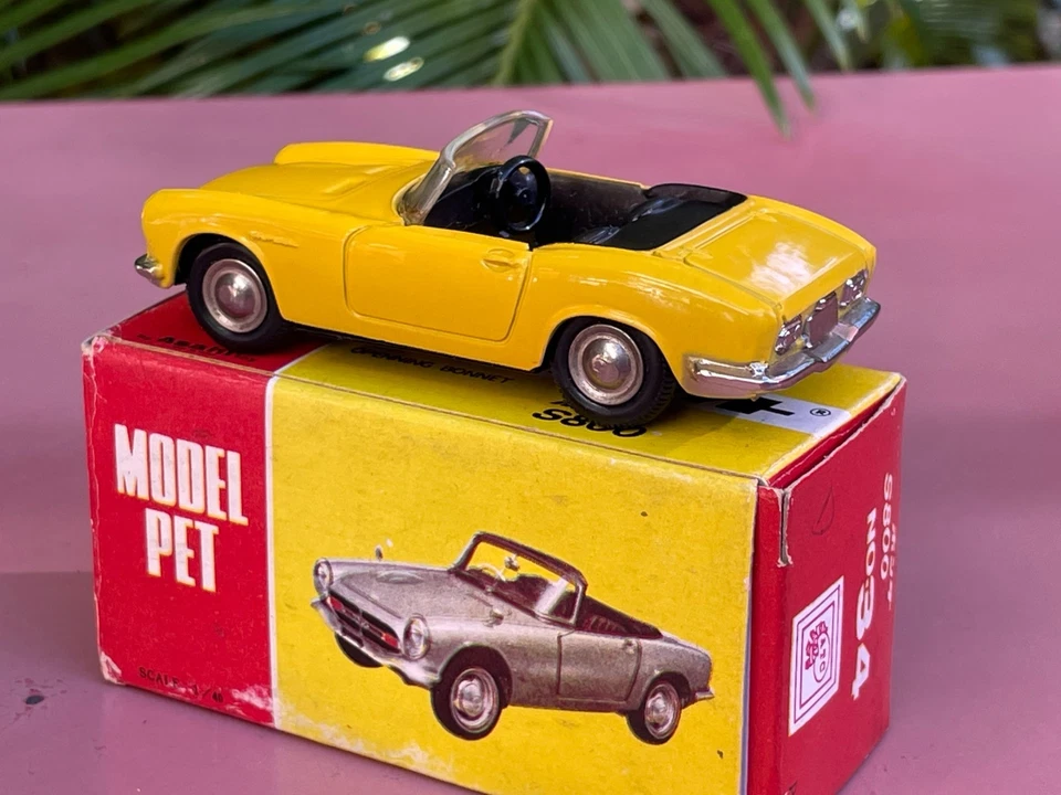 ATC ASAHI MODEL PET HONDA S 800 Roadster Mint original Box N° 34 Scarce color - Photo 2/4
