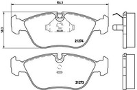 Bremsbelagsatz Scheibenbremse Prime Brembo P 86 013 FüR Volvo V70 C70 850 854 1