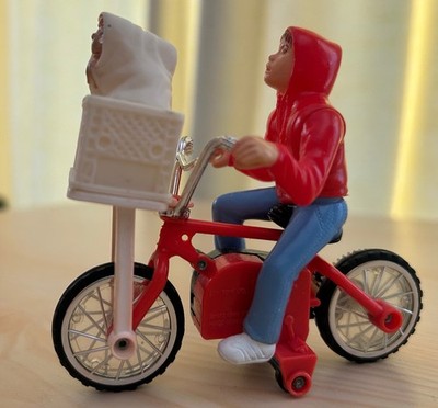 ET Figure -Elliot on a Bike With ET - 1 of 2