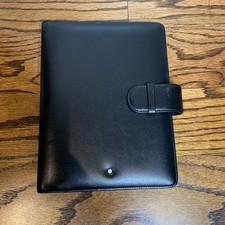 Montblanc Meisterstuck agenda organizer in pelle nera