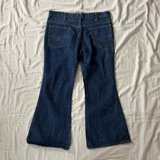 Vintage 70s Levis Bell Bottom Jeans Mens 36x30 Big Bell Orange Tab 684 TALON