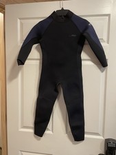 Kids Dark Lightning Neoprene Wetsuit Size 8 Black And Blue Youth Surf Swim