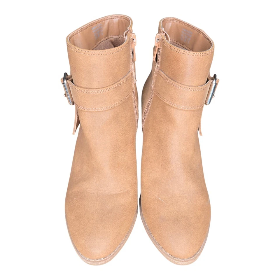 Call It Spring Vegan Womens Buckle Detail Block Heel Zip Carnellia Boots 7.5 - Image 3 of 4