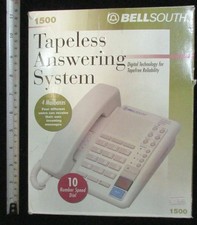 New BELLSOUTH 1500  TAPELESS ANSWERING SYSTEM & TELEPHONE with 4 Mailboxes