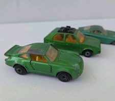 Vintage Lesney Car Loose Lot Of 3 Cars Matchbox Ferrari  Porsche Vw Golf