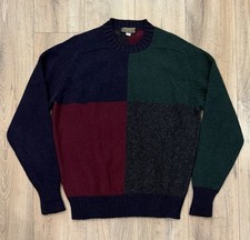 Vintage BROOKS BROTHERS Men  s 100 Shetland Wool Sweater Large