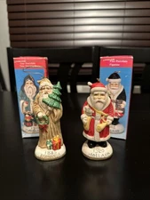 Old World Santa HOLLAND 1920 & Romania 1885 Artmark Porcelain Figurine Vintage