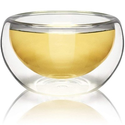 NEW! TEAOLOGY LUNA BOROSILICATE GLASS TEA/ESPRESSO CUP - HIGH HEAT RESISTANCE