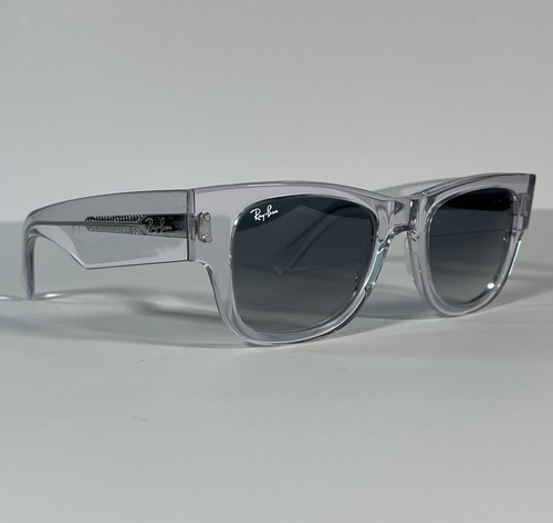 RAY BAN RB0840-S 6765/32 MEGA- WAYFARER  SUNGLASSES  /  TRANSPARENT / GRAY LENS