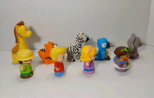 Fisher-Price Little People Animals & People - Lot Of 9 - Koala Tiger Bird Zebra - Picture 5 of 7