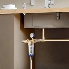 3/4" Home Reusable Sediment Water Filter Spin Down Mesh System Hot Water Filter