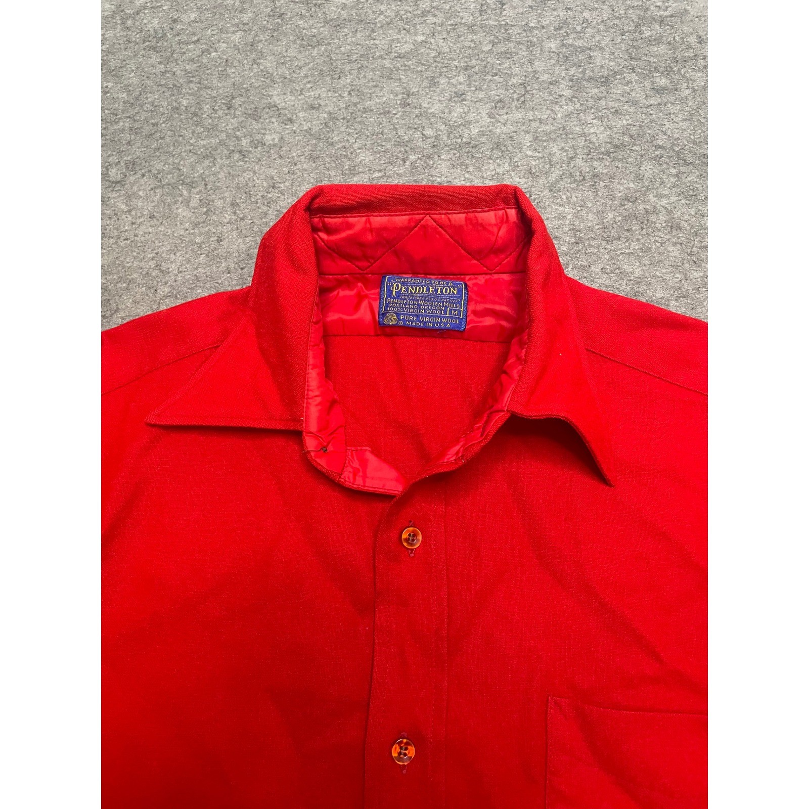 Pendleton Wool Button Down Shirt Quilted Lined Lo… - image 2