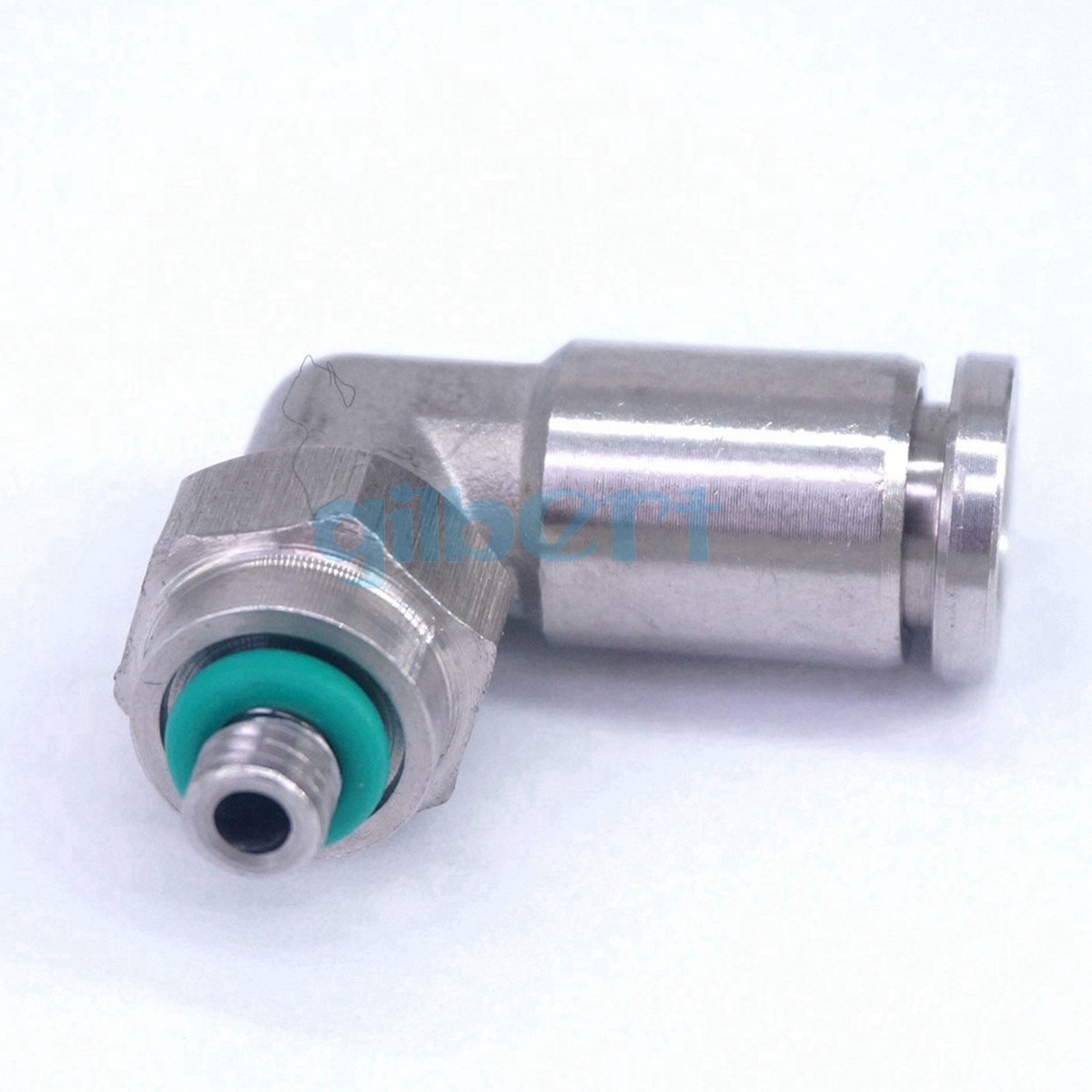 Push In Stainless Steel SS316L Metal Sleeve Rotatable Male Elbow Pneumatic Air Tube Fittings - Foto 9