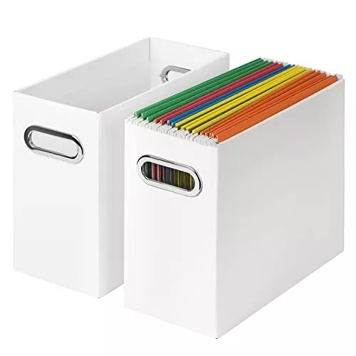 Hanging File Box Organizer Set Portable Desktop Office Folder