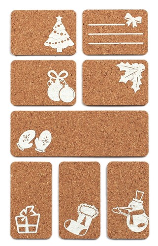 Adhesive Cork Labels 4 To 9 Cm 8 Pieces