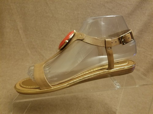 New Kate Spade New York Women Brown Jewel Stone Ankle Strap Sandals Size 6.5 M - Picture 5 of 12