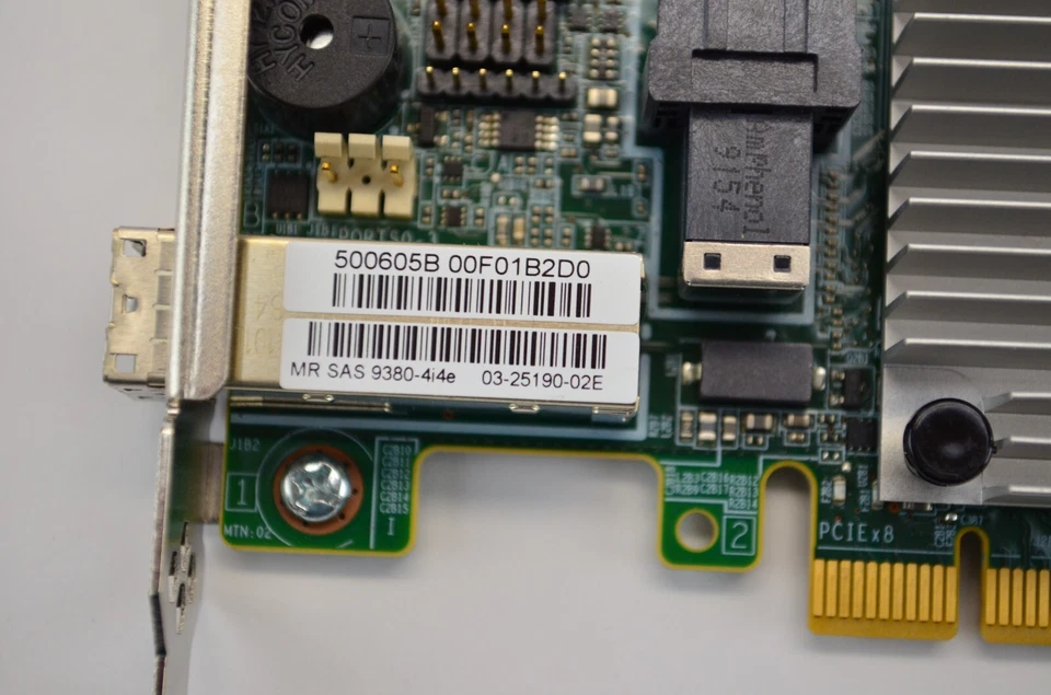 LSI MR SAS 9380-4i4e 12Gb PCIe 3.0 8-Port RAID Controller Card 03-25190-02E - Image 3 of 4