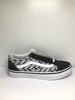 vans old skool logo repeat black