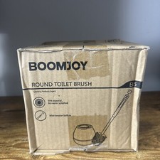 BOOMJOY Toilet Brush and Holder Set, Silicone Toilet Bowl Cleaner Brush, Bath...