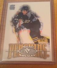 00-01 2000-01 PARAMOUNT ALEXEI KOVALEV PREMIER DATE /45 199 PITTSBURGH PENGUINS