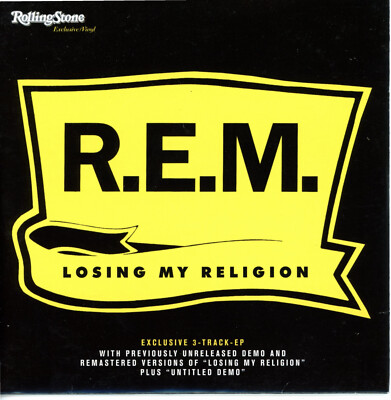 R.E.M. LOSING MY RELIGION Rolling Stone exclusive Vinyl 7''_Cover mit Mängeln