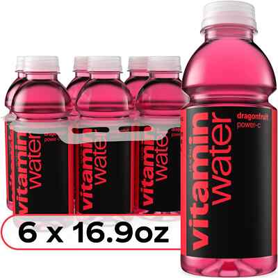 #ad vitaminwater Power C Dragonfruit Flavored Water Beverage 16.9 fl oz 6 Pack Bot $8.46
