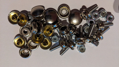 #ad #ad 15 set 5 8 SS 8 32 Machine Snap Stud Cap Socket Nut BOOT CONVERTIBLE 60 piece $35.65