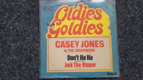 7" Single Vinyl Casey Jones & the Governors - Don't ha ha/ Jack the Ripper - Picture 1 of 1