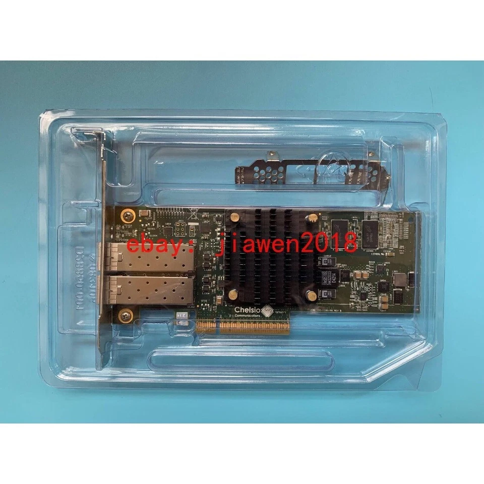 Chelsio T520 CR T520-CR 10GbE 2-Port PCIe Unified Wire Adapter Card US - Image 2 of 4