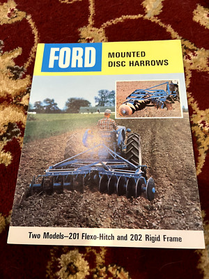Ford Tractor 201 202 Mounted Disc Harrow For 1964 Brochure BAOH