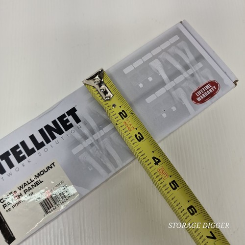 NEW Intellinet Patch Panel Cat.5e, Black Wall-mount, 12-Port, UTP, #162470 - Picture 11 of 11